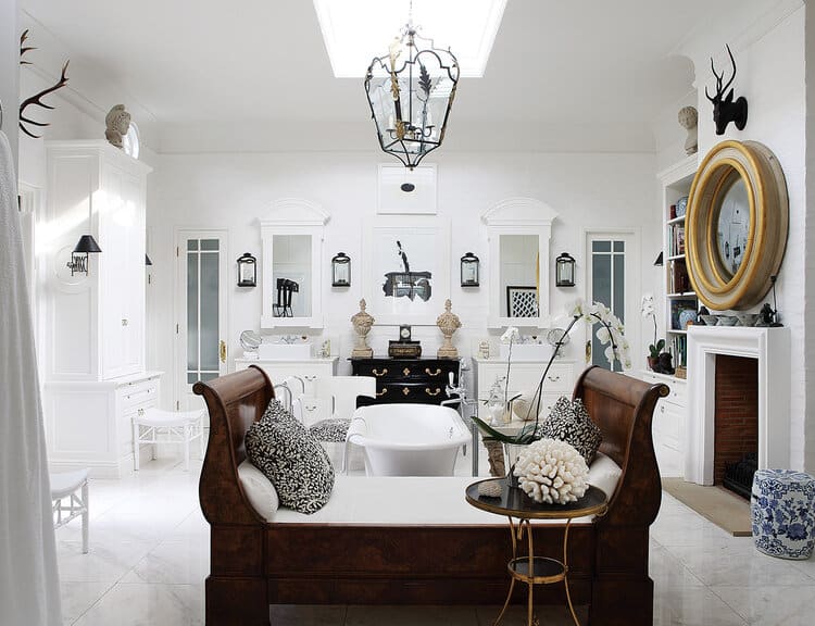Bathroom at Stephen Falcke’s home - Photograph Elsa Young
