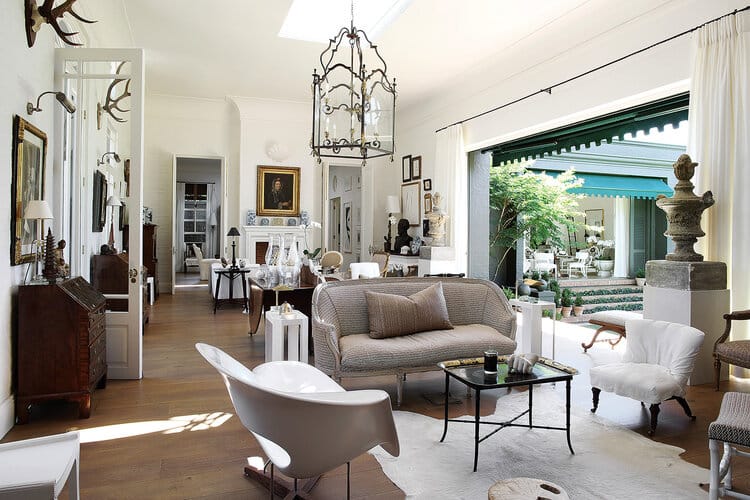 Living Room at Stephen Falcke’s home - Photograph Elsa Young