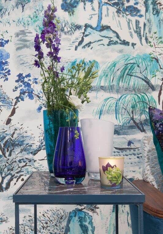 A Designer's Guild wallpaper.