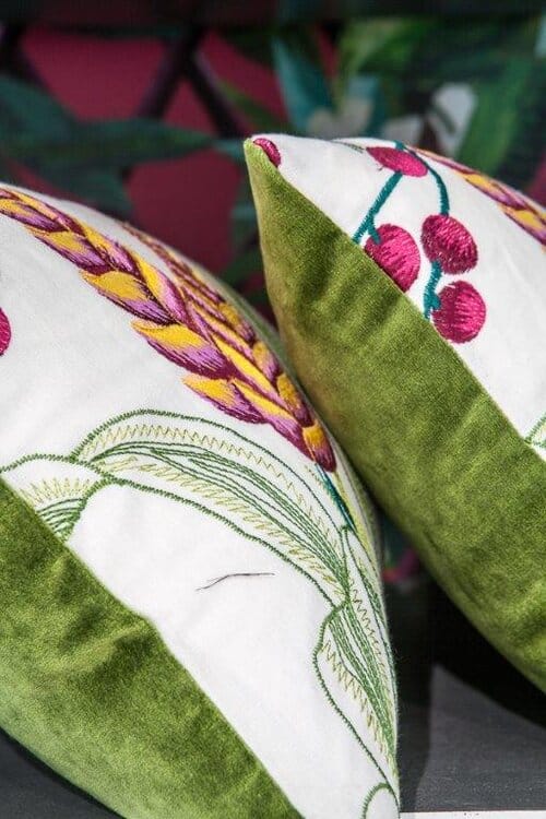 A Lorca embroidered fabric.
