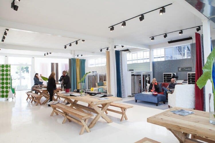 The Home Fabrics showroom.