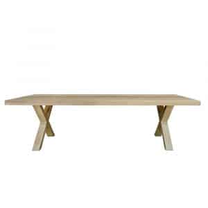 Criss Cross Oak Dining Table