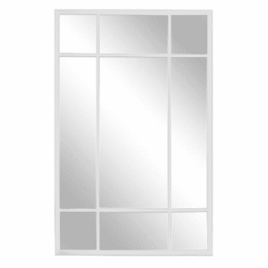 9 Panel Mirror - White