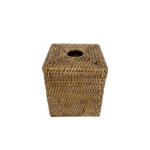 Rattan Square Tissue Box